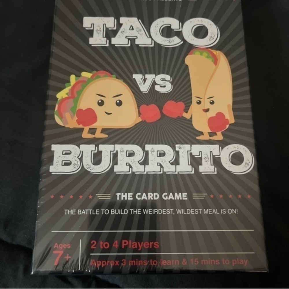 Taco vs Burrito The Wildly Popular Strategic Card Game New In Plastic Great Gift